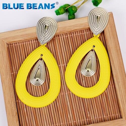 Bohemia Women Earrings Jewelry Fashion Metal Water Drop Earring Geometric cute Punk party Europe Earrings Statement wholesale