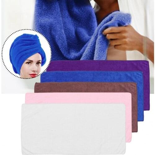Curly Hair Beauty Salon Towel Microfiber Solid Color Thicker Bathroom Super Absorbent Quick-drying Hair Dry Cap Salon Accessory