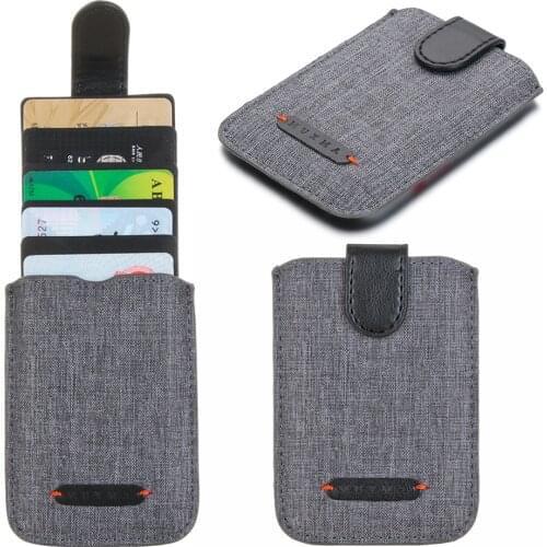 Hot Sale 5 Pull Credit Card Holder Anti Rfid Blocking Cell Phone Wallet Reader Lock Bank Card Holder Id Card PU Leather Wallet