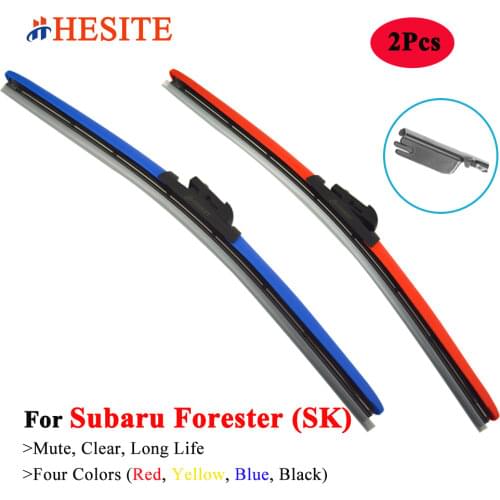 HESITE Color Hybrid Wiper Blades For Subaru Forester SF SG SH SJ SK STI Sport 2003 2007 2009 2010 2011 2014 2016 2017 2019 2020