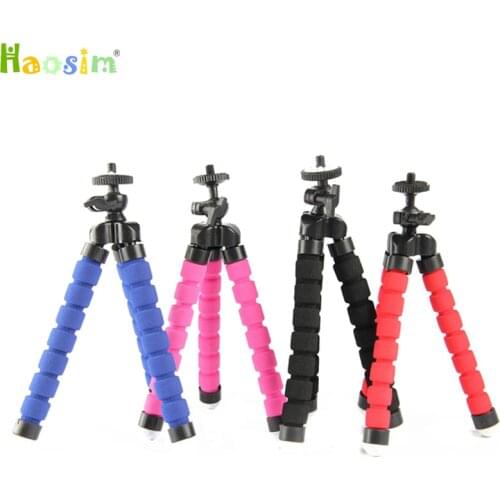 Red Black Blue Flexible Mini Tripod Portable Octopus Stand Mount Bracket Holder Monopod For Mobile Phones Camera Camcorder