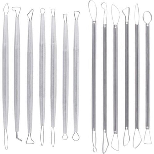 Polymer Clay Tools Pottery Ceramic Sculpting Tools Carving Ribbon Wire End Loop Clay Tools Set