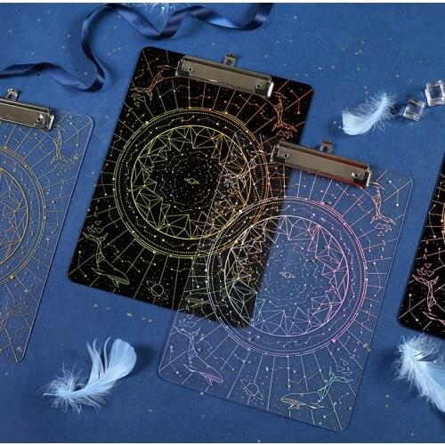 Creative Laser Hot Venus Secret Series Folder Paper High Permeability Acrylic Bookboard Clamp