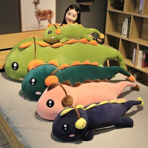 Creative Dinosaur Plush Toy with Headphones Down Cotton Dinosaur Pillow Large Doll Girlfriend Birthday Gift Wholesale