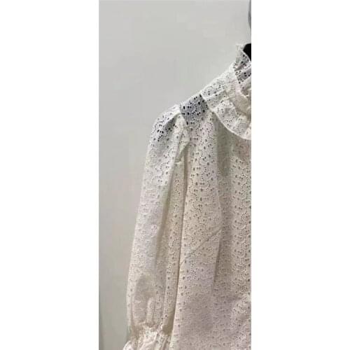 Fashion womens Blouses & Shirts 2021 Runway Luxury famous Brand European Design party style womens Clothing