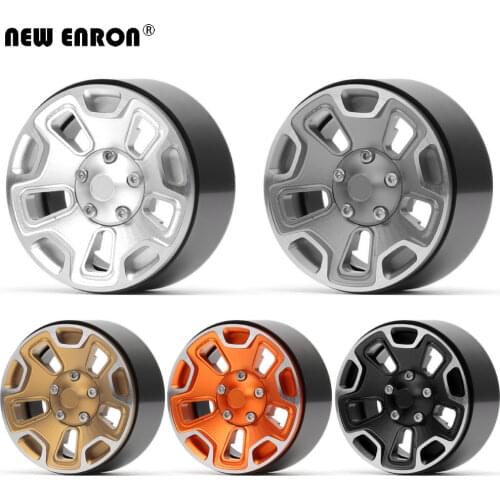 NEW ENRON Metal 1.9" Beadlock Wheel Rims Hub 4PCS for 1/10 RC Crawler Car Jeep Wrangler Axial SCX10 90046 Traxxas TRX4