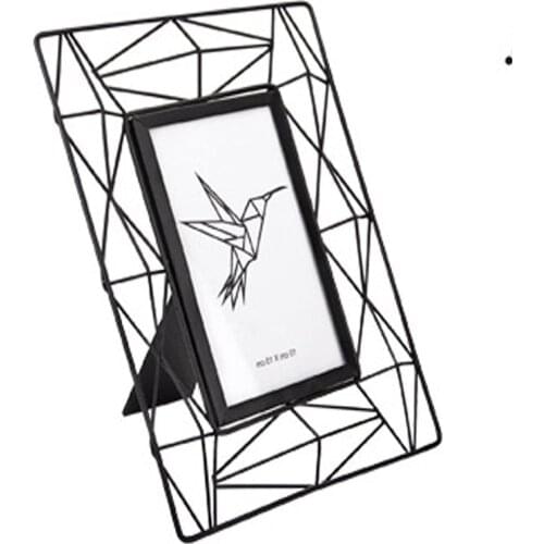 Picture Frame Metal Photo Frame Art Photo Frame 6-Inch Iron Photo Frame Wall Art with Frame modern decor