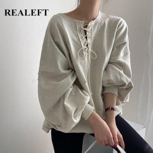 REALEFT Women's Sweatshirts