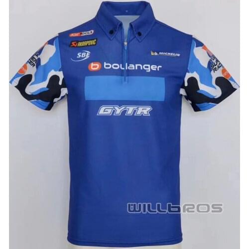 Summer Polo Shirt For Suzuki Short Sleeve Motocross Racing Quick Dry Mountain Bicycle Polyster T-shirts Mens