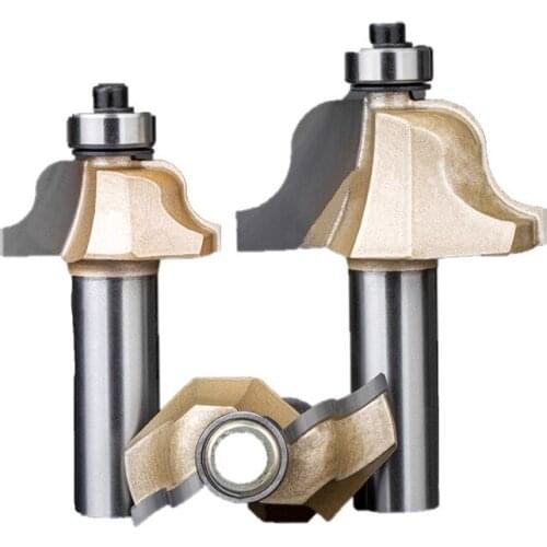 1/2 Handle Carpentry Carving Knife for Trimming Machine Engraving Cabinet Door Plate Wood Milling Cutter Tungsten Router Bit