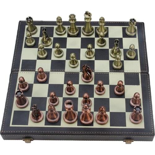 Chess Pieces Folding Chessboard Portable Gifts for Kids, Friends Games Board