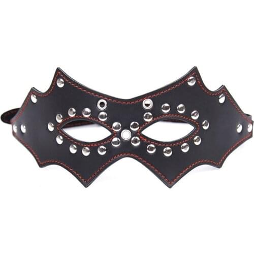 Spanking Trapezeman Fun Eye Mask Multi-nail Leather Stage Prop Mask Blindfolded Sex Toys Sex Products