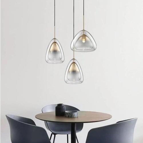 Modern Glass Ball Pendant Light Round Pendant lamp Luminaire Dining Living Room Kitchen Hanging Lamp Light Fixtures