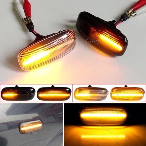 Turn Signal Light For Audi A3 S3 8P A4 S4 RS4 B6 B7 B8 A6 S6 RS6 C5 C7 2Piece Sequential Blinker Lamp Led Dynamic Side Marker