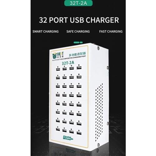 USB Charging Adapter 32t-2a Multifunction Adapter 32 Port USB Interface Power Supply 2A Current Porous Fast Charger