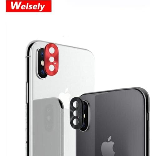 Welsely Rear Camera Back Lens Protective Ring Full Cover Protector Protection For iPhone Xs iP XS Max Metal Case Luxury Mobile