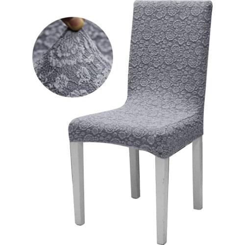 Jacquard Extensible washble Dining Chair Cover Spandex Slipcover Case for Chairs Kitchen Dining Room Chair Covers ElasticStretch