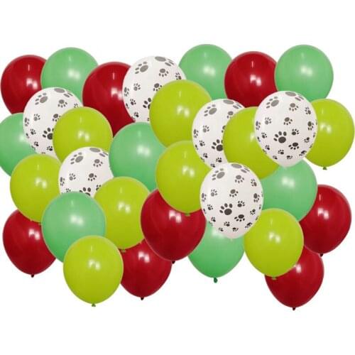 30pcs Mix 2.8g Pets Dog Paw Latex Balloons Animal Theme Party Decor Kids Classic Toys Globos Helium Air Inflatable Balls Supply