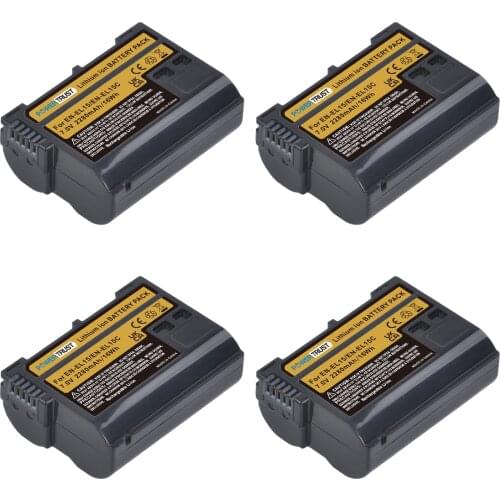 EN-EL15C EN-EL15 2280mAh EN-EL15A Rechargeable Battery for Nikon Z5 Z6 Z6 II Z7 Z7II D780 D850 D800E D7500 NEW Z Series Cameras