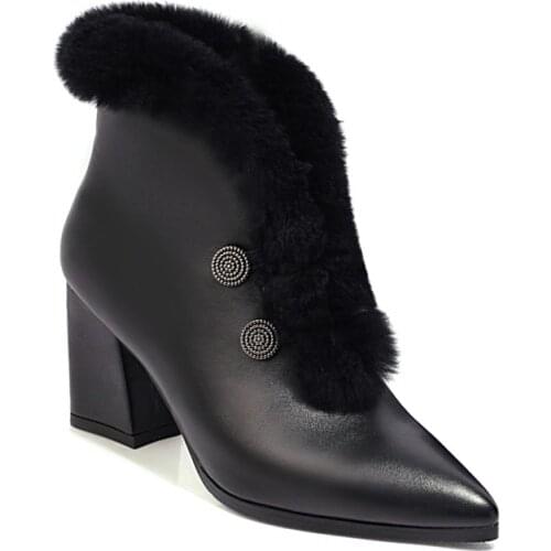 Big Size Simple fashion boots boots women shoes ankle boots for women ladies boots shoes woman winter