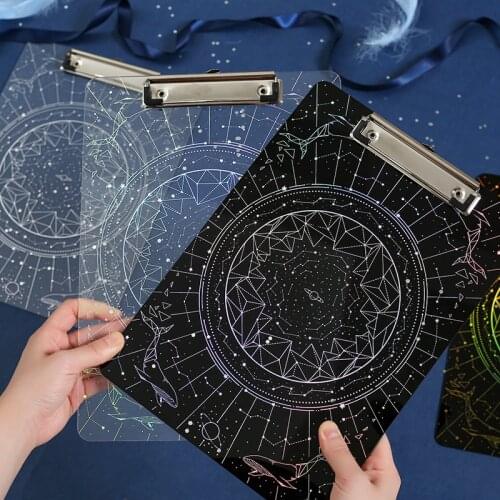 Paper Folder High Transparent Acrylic Book Board Folder File Storage Writing Splint Student sSationery Office School Supplies