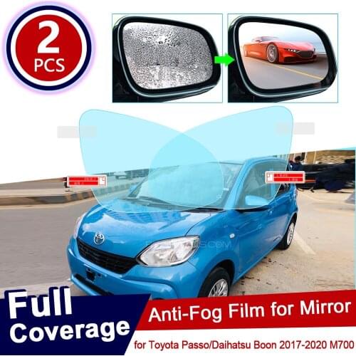 For Toyota Passo X Moda Daihatsu Boon M700 700 2017 2018 2019 Full Cover Anti Fog Film Rearview Mirror Rainproof Anti-fog Film