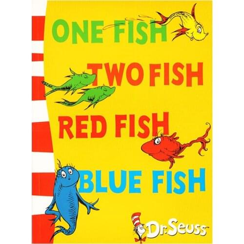 One Fish Two Fish Red Fish Blue Fish Dr.Seuss Interesting Story Parent Child Kids Picture English Books Christmas Gift Age 3 up