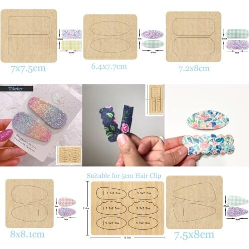 Fashion Girl Hair Clips Cutting Dies 2020 New Stencils Dies & Wooden Dies Suitable for Common Die Cutting Machines on the Market
