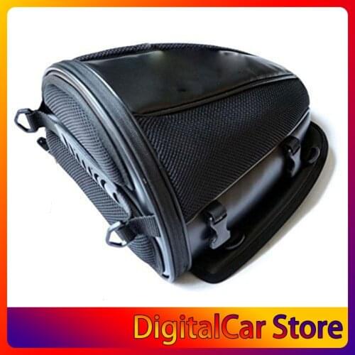 Motorcycle Saddlebag Tail Bag Rear Back Bag Seat Sports Carry Bag Waterproof Motorbike Bike Luggage Saddle Bag