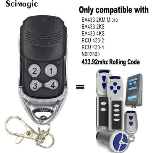 Normstahl EA433 2KS, EA433 4KS compatible remote control 433,92Mhz Rolling code Normstahl garage gate door remote control