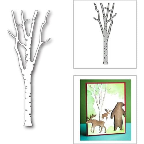 New Wild Wood Tree Trunk Plant 2020 Metal Cutting Dies for DIY Scrapbooking and Card Making Decorative Embossing Craft No Stamps