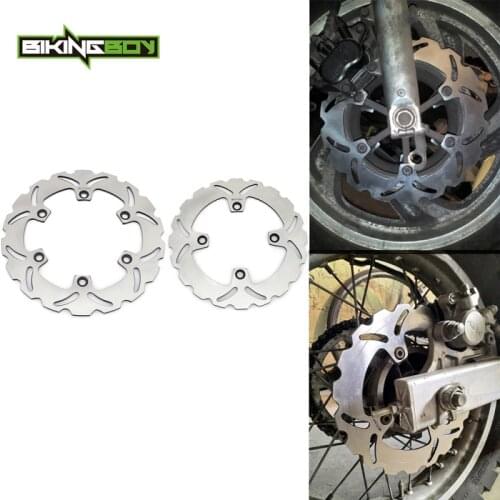 BIKINGBOY Front Rear Brake Discs Rotors Disks For Honda XL 600 V Transalp 91 92 93 94 95 96 Silver Wing 600 ABS Scooter 03-07 06