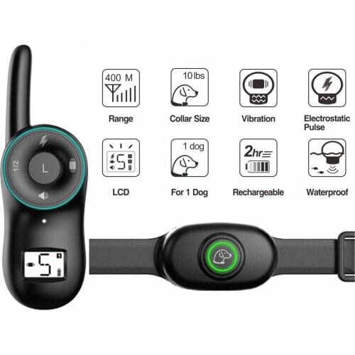 Remote Control Dog Training Collar Anti Barking Device Rechargeable Training Dog Collar Electronic Clicker Pet Dog Shock Collar