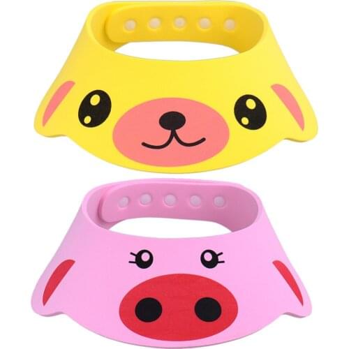Adjustable Baby Shower Hat Toddler Kids Shampoo Bathing Shower Cap Wash Hair Shield Direct Visor Caps for Baby Care