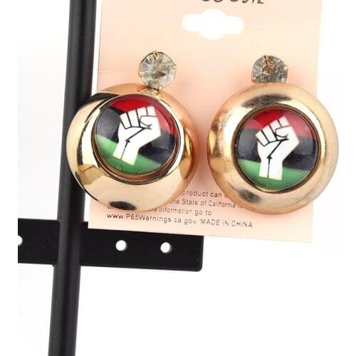 Free Shipping!!Black Lives Matter metal Stud Earrings