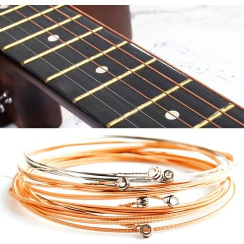 6pcs Pure Copper Strings 1-6 for Classical Classic Guitar Strings Steel Wire Classic Acoustic Folk Guitar Parts Accessories