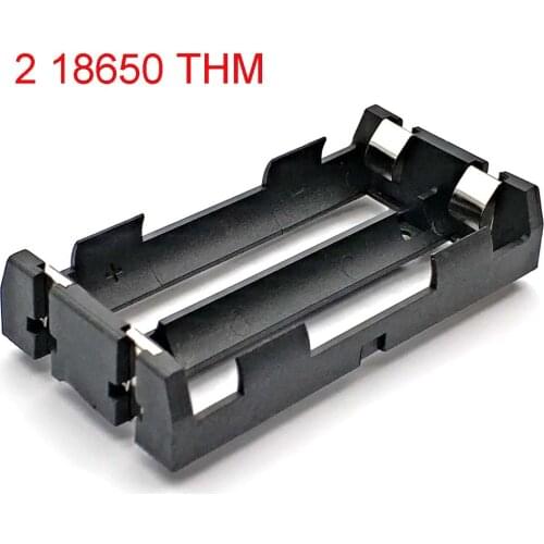 High Quality 2 18650 Battery Holder THM with Pins 18650 Battery Storage Box TBH-18650-1C-THM