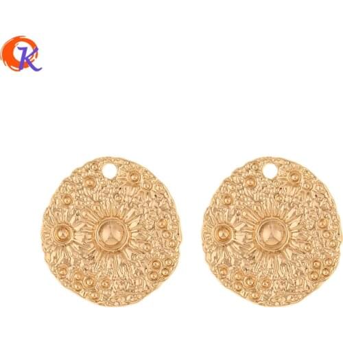 Cordial Design 20Pcs 24*25MM Jewelry Accessories/Hand Made/Oval Shape/Genuine Gold Plating/DIY Making/Earring Findings/Pendant