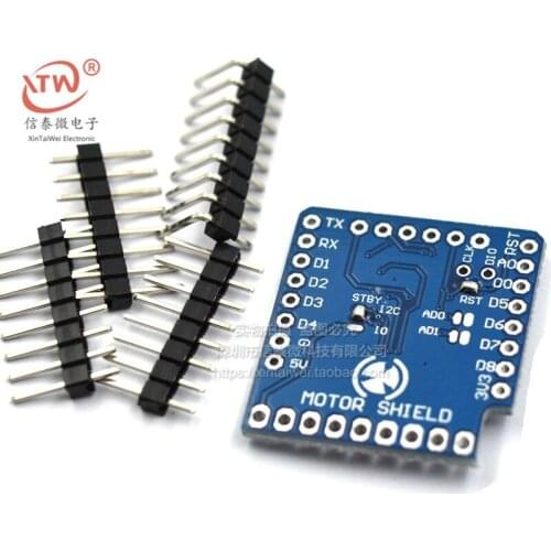 1Set Motor Shield For WeMos D1 Mini TB6612FNG Wemos I2C Dual Motor Driver Shield Driving Module With Serial Pot Free Shipping