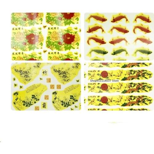 2PCS/Set Pottery Ceramics Clay Transfer Paper Overglaze Decal Paper JingDeZhen Medium Temperature DIY Painted Pottery Tools