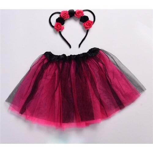 Baby Girls Clothes Fluffy Dance Pettiskirt Halloween Costume Cat Ears Headwear Girls TUTU Skirts Princess Ball Gown Child Kids