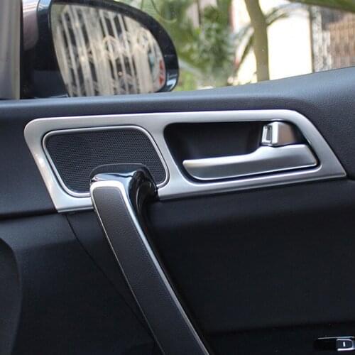 For KIA Sportage QL 2016 2017 2018 LHD Car ABS Chrome Interior Door Handle Bowl Covers Trim car-Styling car Accessories
