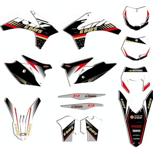 For KTM SX SXF 2011 2012 EXC 2012 2013 XC 2011 Customized Decal Sticker Graphic Kit 125 200 250 300 350 450