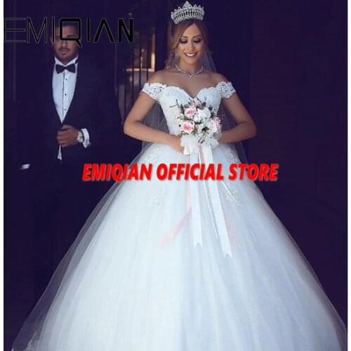 Elegant A-Line Sweetheart Off the Shoulder Court Train Tulle Wedding Dress See-through Back Appliques Lace Bridal Gowns
