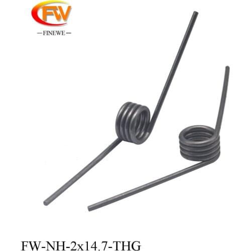 FINEWE Factory Custom Torsion Spring 135 degree 2.0mm wire torsion spring 4 coils heavy duty torsion spring