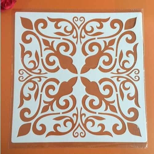 30 * 30cm size diy craft mandala mold for painting stencils stamped photo album embossed paper card on wood,fabric wall stencil