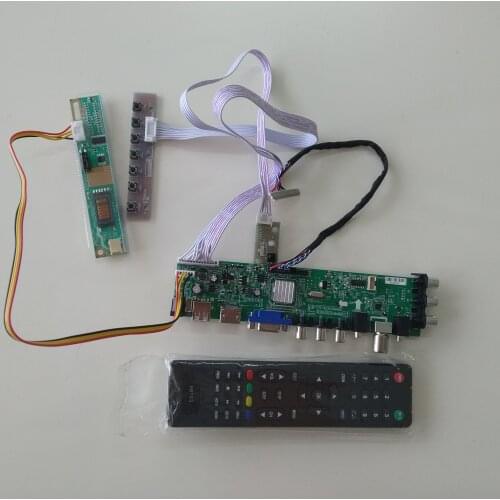 Kit for QD15TL04/QD15TL02 HDMI LCD 1280X800 DVB-T DVB-C 15.4" 1 CCFL Controller board 30pin TV Panel VGA USB AV digital