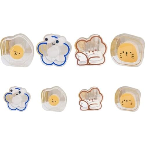 Creative Desktop Pen Holder Transparent Cartoon Animal Pen Container for Student