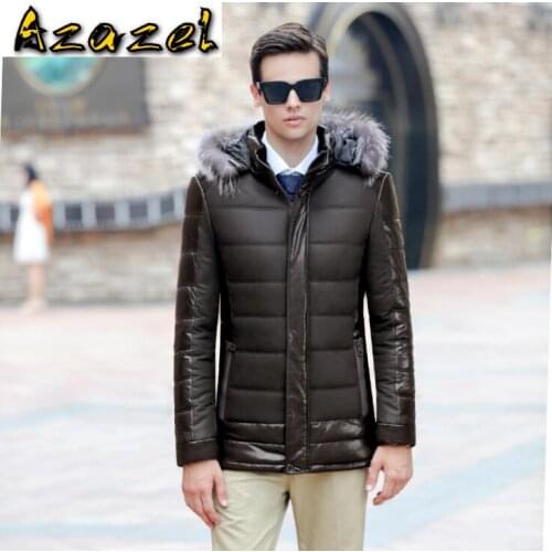 Hot 2020 Brand Mens Leather jacket Men Warm Stitching Outwear Mens Winter Hooded Coats Jackets male Slim Fashion Clothes S-4XL