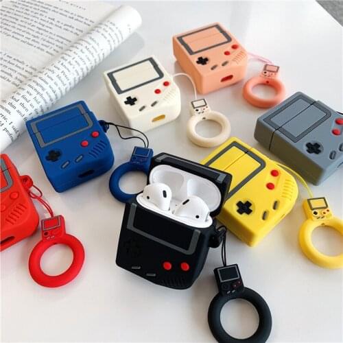 Fashion Retro gameboy Headphone box Silicone storage case generation universal Protective Charging Storage Boxes proper case